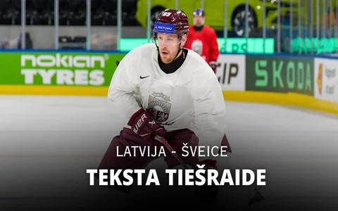 Teksta tiešraide: Latvija - Šveice (sākums 21:20)