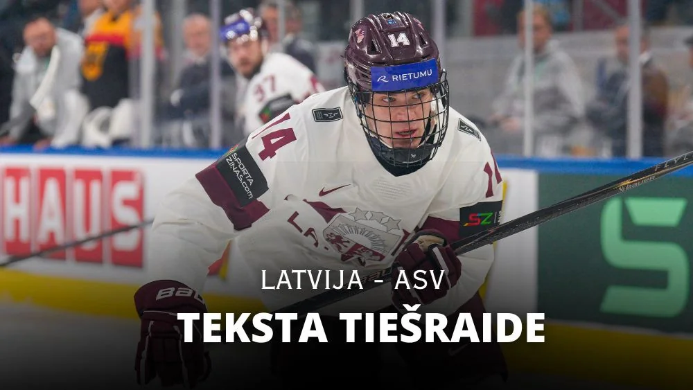 Teksta tiešraide: Latvija pret ASV 1:1 (Noslēgusies otrā trešdaļa)