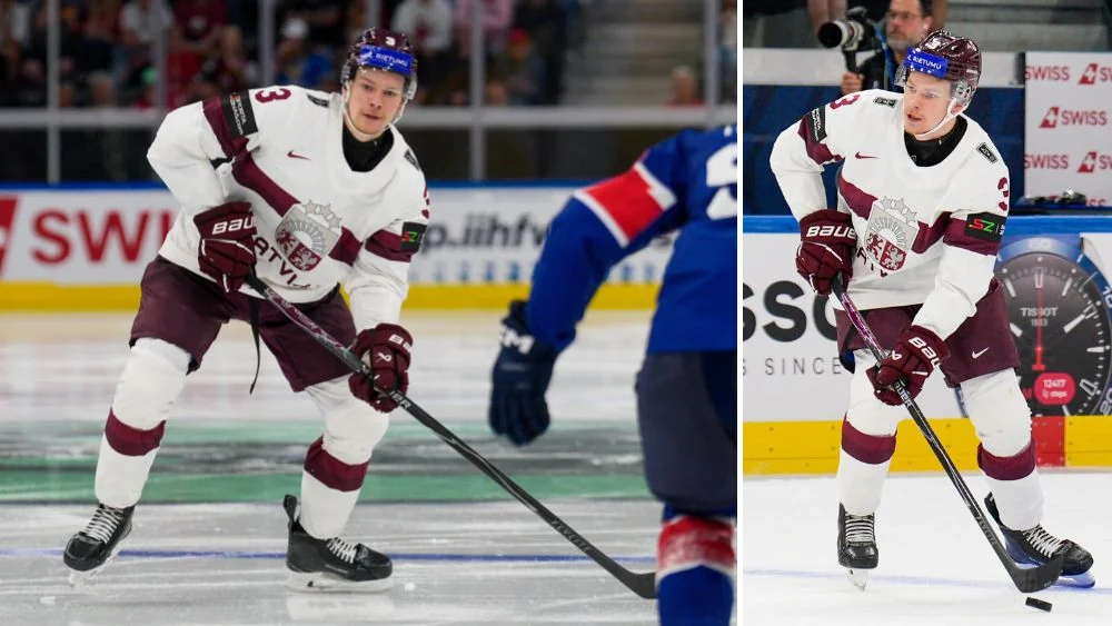 Blakus NHL zvaigznēm: Šmitam viens no spēcīgākajiem metieniem pasaules čempionātā