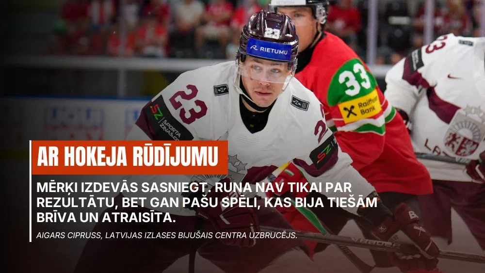″Ar hokeja rūdījumu″: Cipruss par Vilmaņa vietu NHL un Vītoliņa atrasto ″zeltu″